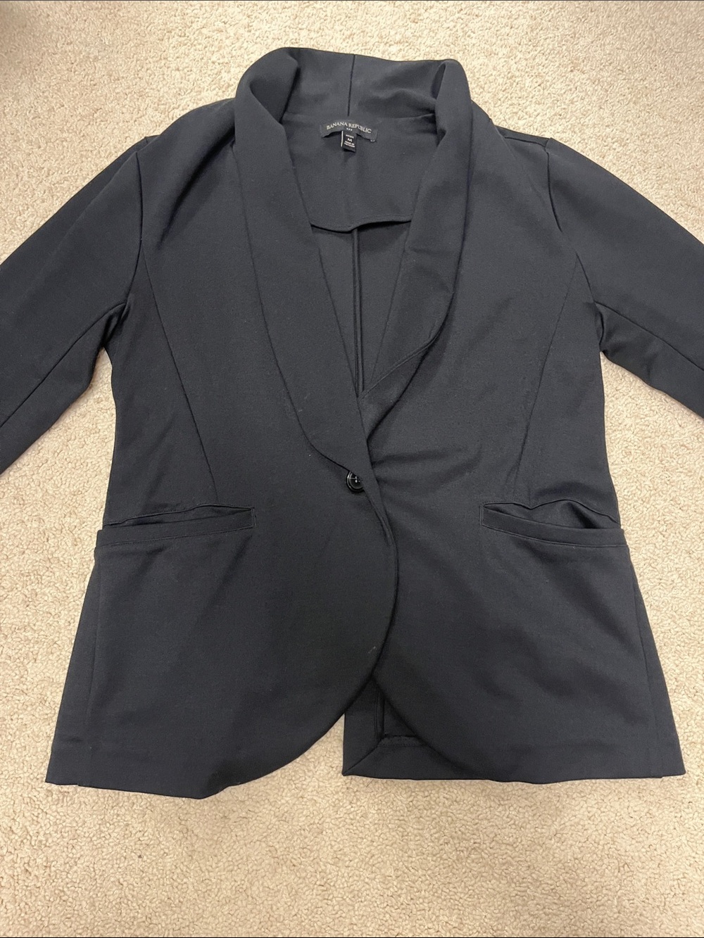 Banana Republic Factory Black Women's Shawl Collar Blazer